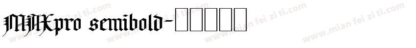 MAXpro semibold字体转换